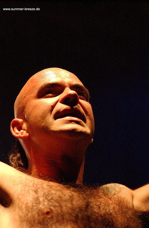 Bild eines Mitglieds der Band Die Apokalyptischen Reiter beim Live Auftritt.